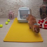 60X110 cm Kedi Tuvalet Önü Paspası Sarı