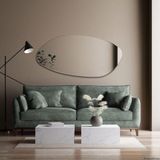 60X120 cm Asimetrik Boy Ayna | Salon Konsol Aynası | Antre Boy Ayna | Flotal 70 x 140 - Çok Renkli - 60 x 120 cm
