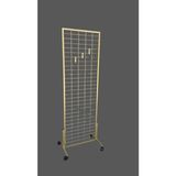 60X190 Tel Pano Stant (Gold) Tekerlekli