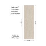 60x280 Duvar Paneli Doğal Taş Desen ,salon,duvar,traverten 640-2