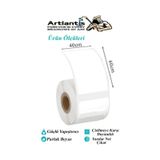 60x40 Mm Barkod Etiketi Yapışkanlı 3 Adet Rulo Etiket Termal Barkot Terazi Etiketi 500 Lü Barkod Yazıcılarına Uyumludur 3 Rulo