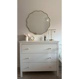 60X60 Dalgalı Duvar Aynası/konsol Aynası/makyaj Aynası Gold/banyo Aynası/çerçeveli Ayna/bohem - Çok Renkli