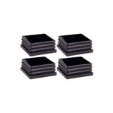 60x60 mm Plastik Kare Içe Geçme Profil Tapası (Kutu) (4 Adet)