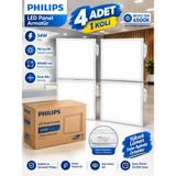 60X60 Sıva Altı LED Panel Armatür 34W 6500K Beyaz Işık Yüksek Lümen,enerji Tasarruflu Lamba Sıvaaltı Asma Tavan Lambası - YOK