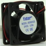 60X60X25 6Cm 25Mm Tidar Fan 24V 0.08A 2 Uçlu