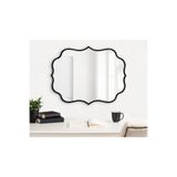 60x80 Duvar Dekor Aynası/Duvar Aynası/Konsol Aynası/Estetik Ayna Siyah 60 x 80