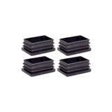 60x80 Mm Plastik Dikdörtgen İçe Geçme Profil Tapası (kutu) (4 Adet)