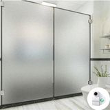 61 cm x 2 Metre Gümüş Frosted Cam Kumlama, Ofis, Duşakabin ve Balkon Camı Buzlu Kaplama Folyosu - 61 x 200 cm
