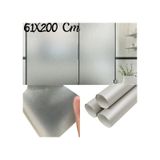 61 Cm X 2 Metre Gümüş Frosted Cam Kumlama, Ofis, Duşakabin Ve Balkon Camı Buzlu Kaplama Folyosu