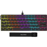 61 Tuş Mekanik Gaming Klavye Kablolu Red Switch Hot-Swap Rgb Aydınlatmalı Kompakt 60% Düzen Type
