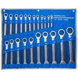 6125 Cırcır Kombine Anahtar Takımı 6-32mm 22 Parça Bez Çantalı