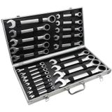 6126 Cırcır Kombine Anahtar Takımı 6-32mm 22 Parça Metal Kutulu