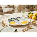 618 Concept Porselen Limon Serisi Small Servis Tabağı 25 cm (25X16 Cm)