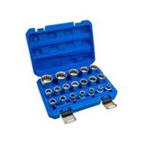 6180 1/2" Spline 12 Köşe Lokma Anahtar Takımı 19 Parça