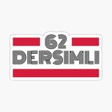 62 Dersimli Plaka Araba Sticker Yapıştırması