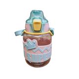 620ml Tritan Çocuk Suluk - Pipetli ve Çocuk Kilit Mekanizmalı, BPA İçermez, Koku Yapmaz Su Matarası - Ergonomik ve Taşınabilir, Askılı Sağlıklı Matara, Okul ve Günlük Kullanımı İçin (Pembe Mint)