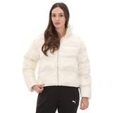 626514-87 Puma Shiny Puffer Jacket Kadın Mont Beyaz