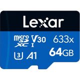 633X 64 GB Micro Sd Kart, Microsdxc Uhs-I Kart W/o Sd Adaptör, Microsd Hafıza Kartı, 100MB/S Okumaya Kadar, A1, 10, U3, V30 (LMS0633064G-BNNAA) - standart