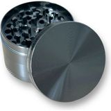 63MM Metalik Gri Grinder Premium 4 Katmanlı Çinko Alaşım Manuel Kahve Baharat Öğütücü Parçalayıcı