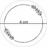 64 Adet 4cm Yazısız Şeffaf Suya Dayanıklı Yırtılmaz Baharat ve Kavanoz Etiket Sticker Çıkartma