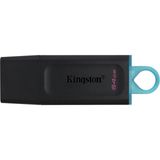 64 Gb Kingston Dtx/64Gb Usb 3.2 D.trv.exo (Black+Teal) Flash Bellek