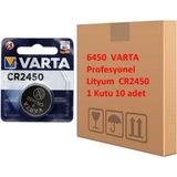 6450 Professional Lithium CR2450 Pil 10 Adet