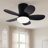 64cm Modern Goes Uzaktan Kumandalı 5 Kanatlı Tavan Vantilatörü Ve Led Lamba Işık 42W