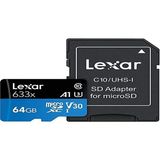 64GB 633X Microsdxc Uhs-I U3 100/45 Mb/sn Yüksek Performanslı Microsd Hafıza Kartı - standart