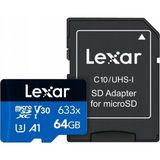 64GB 633X Microsdxc Uhs-I U3 100/45 Mb/sn Yüksek Performanslı Microsd Hafıza Kartı