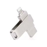 64GB iPhone Uyumlu USB Flash Bellek Otg Destekli Lightning ve USB Girişli Taşınabilir Hafıza - Beyaz