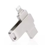 64GB iPhone Uyumlu USB Flash Bellek OTG Destekli Lightning ve USB Girişli Taşınabilir Hafıza