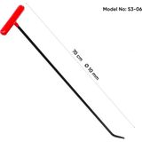 65 cm 10 mm Çap Özel Yapım Yassı Uçlu Oval Boyasız Göçük Düzeltme Çubuğu, Pdr Çubuk - S12-01