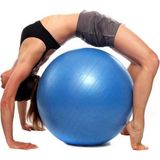 65 cm Mavi Pilates Topu ve Pompa Seti, Yoga ve Egzersiz Için Uygun - Ahşap
