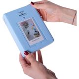 65 Fotoğraf Kapasiteli Pencereli Mavi Instax Polakart Fotoğraf Albümü - 6x9cm
