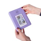 65 Fotoğraf Kapasiteli Pencereli Mor Instax Polakart Fotoğraf Albümü