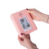 65 Fotoğraf Kapasiteli Pencereli Pembe Instax Polakart Fotoğraf Albümü