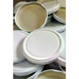 65 Mm Küçük Boy Kavanoz Kapağı 10 Lu Set, Sadece Kapak, Dayanıklı Ve Pratik Kullanım Beyaz