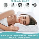650 + gr Ortopedik Visko Boyun Yastık,boyun Fıtık Yastık ,boyun Düzleşme Yastık,ortapedik Visko Xl - 10 x 30 cm - Beyaz
