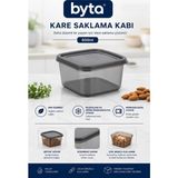 650 ml Kare Saklama Kabı Bpa Free Kapaklı Gıda Saklama Kabı Buzdolabı, Derin Dondurucu ve Mikrodalgaya Uygun