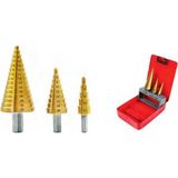 6590 Kademeli Matkap Ucu 3 Lü Set - Altın