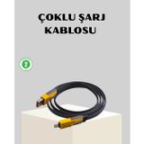 65W Çoklu Şarj Kablosu 4’ü 1 Arada Örgülü Hızlı Veri Aktarım USB-C USB-A ali39HTCtdXUCZZZİKİLİŞARJKABLOSU-2
