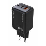 65W GaN Hızlı Şarj Adaptörü 2 USB-C + 1 USB-A PD PPS Seyahat