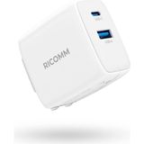 65W Gan Usb-C + Usb-A Şarj Aleti Apple & Samsung & Macbook, Notebook, Iphone, iPad Hızlı Şarj Cihazı + 2mt 100W Type-C Kablo - 1 cm - 00-Siyah - Beyaz