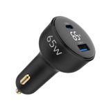 65W LED Ekranlı Type-C + Usb-A Araç Şarj Aleti iPhone & Android & Notebook Araç Içi Şarj Cihazı
