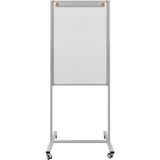 65X100 cm Ayaklı Tek Taraflı Yazı Tahtası, Tekerlekli, Flipcartlı, Beyaz Renk - Ahşap - Beyaz - Seçenek 1
