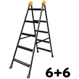 6+6 Basamaklı Metal Merdiven Doublestep