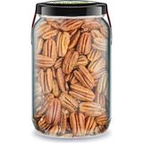660 cc Cam Kavanozda Zencefil Organik Pikan Cevizi İçi Taze Hasat Besleyici Pecan Nuts - 1 Adet