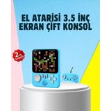 666 Klasik Oyunlu Mini Retro Konsol – Büyük Ekran Desteği - Renkli