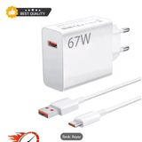 67W Hızlı Şarj Cihazı Type-C | Tüm Type-C Telefonlara Uyumlu | Süper Hızlı Şarj Seti ( Adaptör Ve Kablo) | Xiaomi, Samsung, Huawei, Oppo