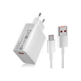 67W Turbo Telefon Şarj Cihazı Aleti Kablo/adaptör Seti TYPE-C Usb Xiaomi Redmi Uyumlu Duvar Tipi